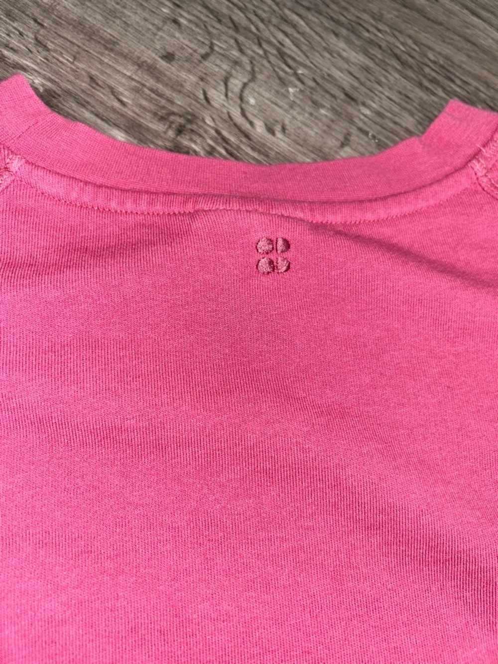 Sweaty Betty Pink Cropped Sweatshirt Thumbholes Pullover Top XS - Picture 6 of 10
